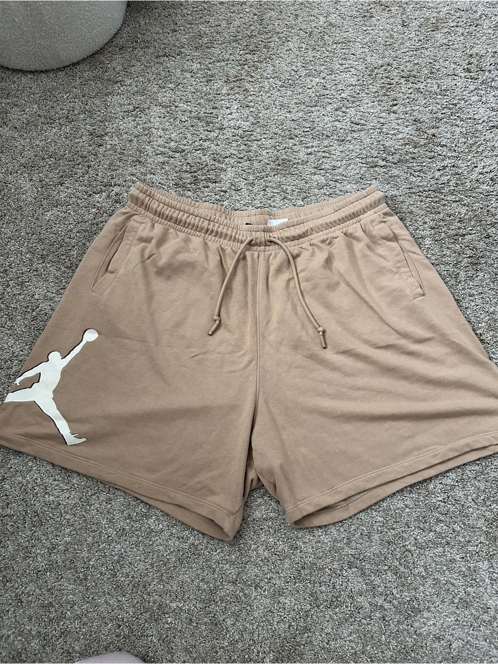 Jordan Tan Fleece Jumpman Athletic Shorts